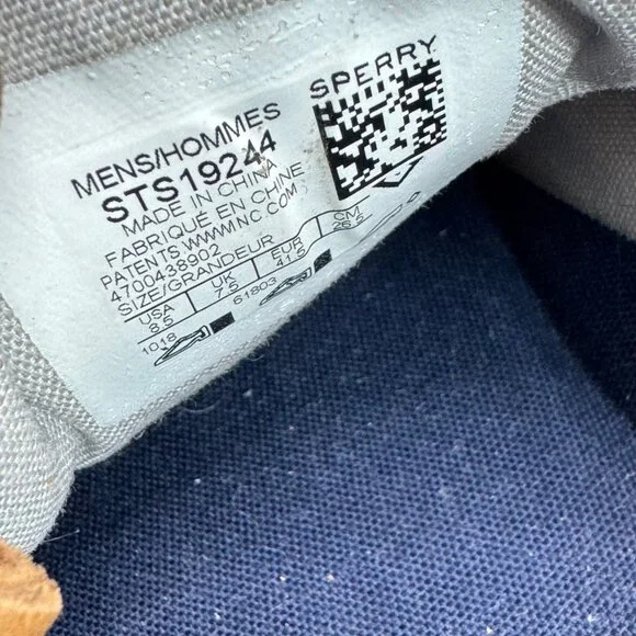 Sperry Top-Sider Mens Size 8.5 Gray Boat Shoes classic casual wear - Picture 5 of 7